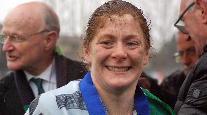 Ulster's Grace Davitt picks up her 50th Ireland Cap on Saturday against Italy. 