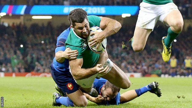 RWC 2015: Ireland push past France for Argentina quarter-final