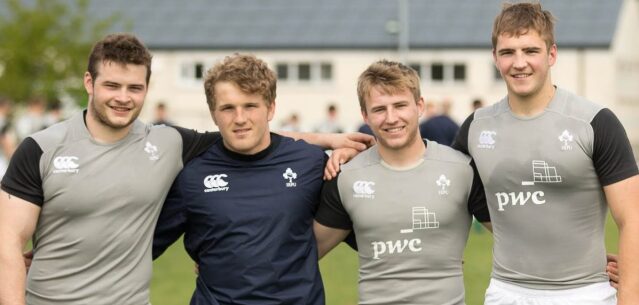 Peter Cooper, Angus Curtis, Jonny Stewart, Marcus Rea, Ireland U20