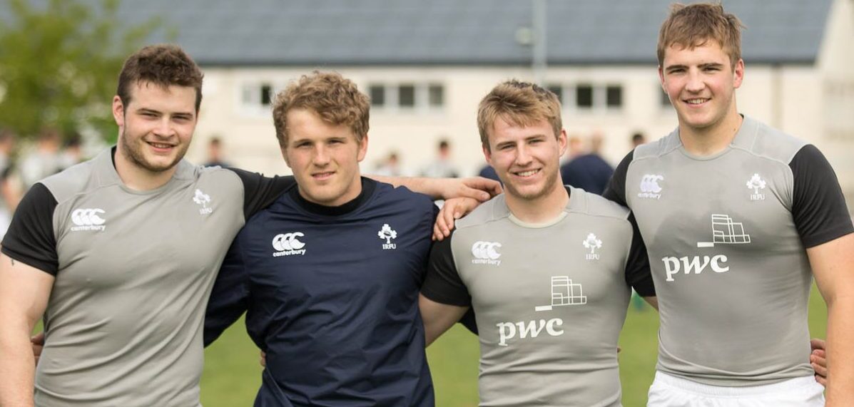 Peter Cooper, Angus Curtis, Jonny Stewart, Marcus Rea, Ireland U20