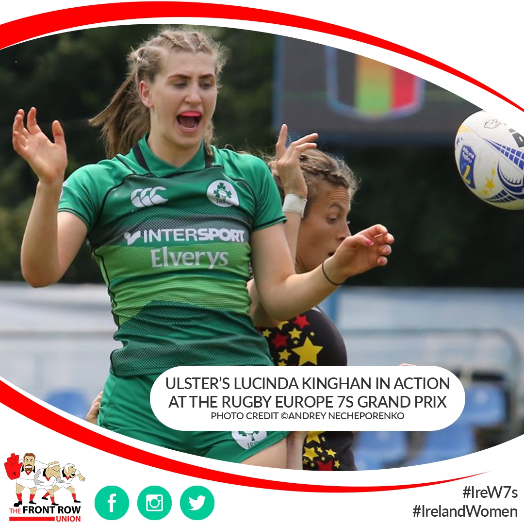 Lucinda Kinghan (Ulster) in action at the Ukraine 7s Grand Prix. ©Andrey Necheporenko.