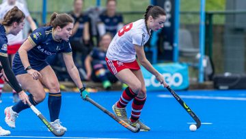 Action from the Qualifying Plate match between Elks II and Larne on Saturday 20 September 2023. Photo: John McMurtry. © FRU SPORTS 2023.
