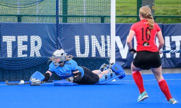 Action from the Irish Senior Cup match between Ulster University Elks and Corinthian on Saturday 10 February 2024. Photo: Cyril Boyd. © FRU SPORTS 2024.
