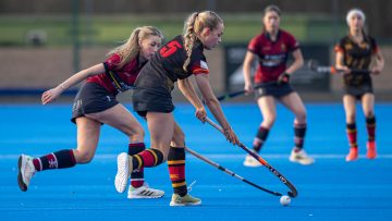 Action from the Senior Friendly match between Banbridge Academy II and Royal School Armagh II on Tuesday 27 February 2024. Photo: John McMurtry. © FRU SPORTS 2024.