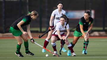Action from the Senior Shield match between Sullivan Upper and Belfast Royal Academy on Wednesday 6 March 2024. Photo: John McMurtry. © FRU SPORTS 2024.
