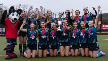 Action from the U16 High School Cup match between Dromore High and Lagan College on Sunday 12 March 2023. Photo: John McMurtry. © FRU SPORTS 2023.
