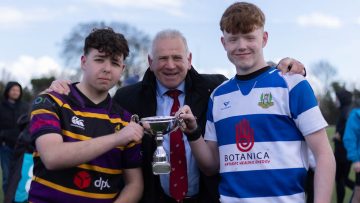 Action from the U16 Regional Final match between Instonians and Newry on Saturday 30 March 2024. Photo: John McMurtry. © FRU SPORTS 2024.