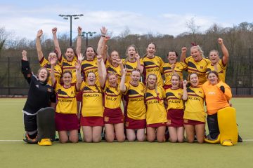 Action from the Minor Plate Final match between Banbridge IV and Mossley III on Saturday 13 April 2024. Photo: John McMurtry. © FRU SPORTS 2024.