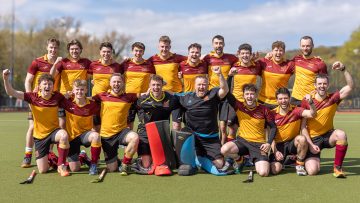 Action from the Linden Cup Final match between Mossley and PSNI on Saturday 27 April 2024. Photo: John McMurtry. © FRU SPORTS 2024.