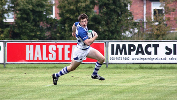 Action from the Ulster Senior League match between Malone and Dungannon on Saturday 4 September 2024. Photo: John McMurtry. © FRU SPORTS 2024.