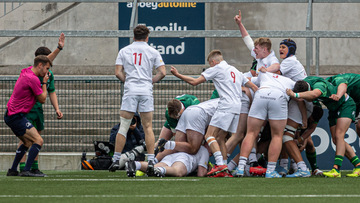 Action from the U18 Club Interprovincial match between Ulster and Connacht on Saturday 17 August 2024. Photo: John McMurtry. © FRU SPORTS 2024.