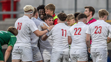 Action from the U19 Interprovincial match between Ulster and Connacht on Saturday 17 August 2024. Photo: John McMurtry. © FRU SPORTS 2024.