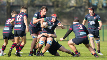 Action from the Senior Friendly match between Belfast Royal Academy and Coleraine Grammar on Saturday 31 August 2024. Photo: John McMurtry. © FRU SPORTS 2024.