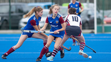 Action from the Stevenson Cup match between Victoria College Belfast and Larne Grammar School on Saturday 28 September 2024. Photo: John McMurtry. © FRU SPORTS 2024.