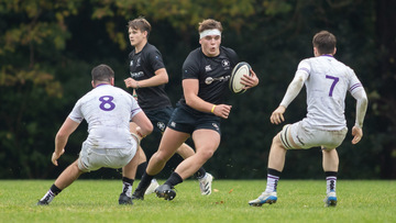 Action from the Schools Friendly match between Campbell College and Terenure College on Wednesday 16 October 2024. Photo: John McMurtry. © FRU SPORTS 2024.