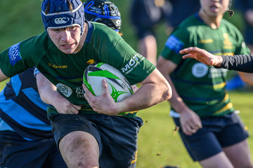 Action from the Medallion Friendly match between Dromore High and Down High on Saturday 19 October 2024. Photo: Cyril Boyd. © FRU SPORTS 2024.