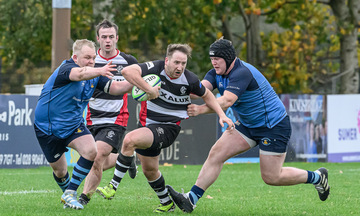 Action from the Irish Junior Cup match between Cooke and Kilfeacle and District on Saturday 26 October 2024. Photo: Cyril Boyd. © FRU SPORTS 2024.