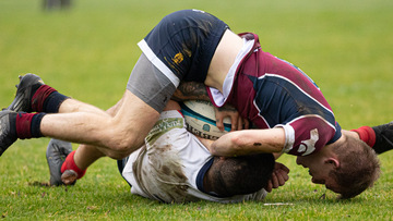 Action from the Junior Shield match between Academy and Malone 2XV on Saturday 2 November 2024. Photo: John McMurtry. © FRU SPORTS 2024.