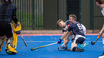Action from the match between Queen's University and North Down on Saturday 9 November 2024. Photo: John McMurtry. © FRU SPORTS 2024.