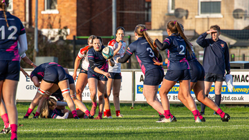 Action from the All Ireland Junior Cup match between Malone and Tuam Oughterard on Sunday 24 November 2024. © FRU SPORTS 2024.