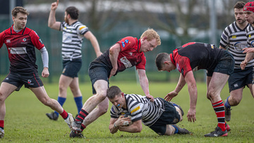 Action from the Forster Cup match between CIYMS 2XV and Rainey 3XV on Saturday 14 December 2024. Photo: John McMurtry. © FRU SPORTS 2024.