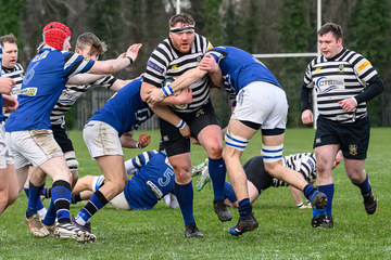 Action from the Championship 2 match between CIYMS and Coleraine on Saturday 4 January 2025. Photo: Cyril Boyd. © FRU SPORTS 2025.