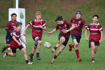 Action from the match between Royal School Armagh and Foyle College on Saturday 18 January 2025. © FRU SPORTS 2025.