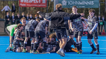 Action from the Burney Cup match between Banbridge Academy and Campbell College on Thursday 27 February 2025. Photo: John McMurtry. © FRU SPORTS 2025.