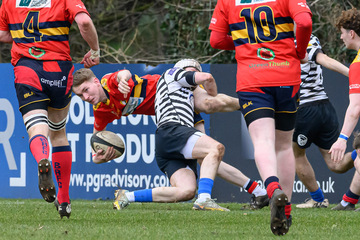 Action from the Forster Cup match between CIYMS 2XV and Ballyclare 3XV on Saturday 1 March 2025. Photo: Cyril Boyd. © FRU SPORTS 2025.