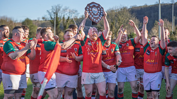 Action from the Gordon West Shield match between Larne and Inishowen on Saturday 15 March 2025. Photo: John McMurtry. © FRU SPORTS 2025.