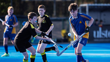 Action from the Ferris Plate match between Bangor Grammar and Killicomaine Junior High on Wednesday 19 March 2025. Photo: John McMurtry. © FRU SPORTS 2025.