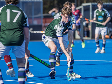 Action from the Burney Plate match between Grosvenor Grammar and Kilkeel High on Wednesday 19 March 2025. Photo: John McMurtry. © FRU SPORTS 2025.