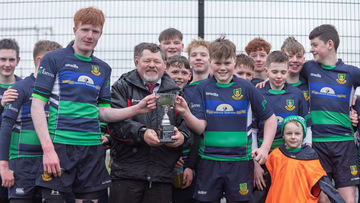 Action from the match between Monaghan and Ballymena on Saturday 29 March 2025. Photo: John McMurtry. © FRU SPORTS 2025.