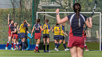 Action from the Senior 2 match between Owls and Bangor on Saturday 5 April 2025. Photo: John McMurtry. © FRU SPORTS 2025.