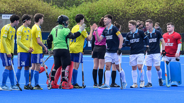 Action from the EuroHockey Club Trophy match between Lisnagarvey and ASD Tevere on Sunday 20 April 2025. Photo: Cyril Boyd. © FRU SPORTS 2025.