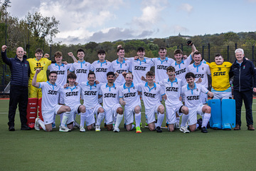 Action from the Junior 1 League Cup match between Lisnagarvey and Banbridge on Saturday 26 April 2025. Photo: John McMurtry. © FRU SPORTS 2025.