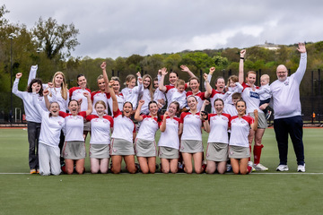 Action from the Qualifying Plate match between Pegasus and Ulster University Elks on Saturday 26 April 2025. Photo: John McMurtry. © FRU SPORTS 2025.