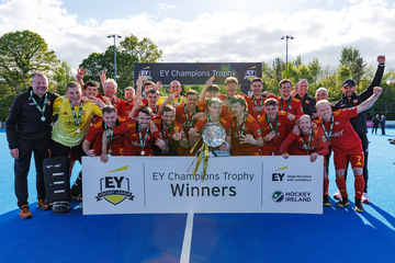 Action from the Champions Trophy match between Banbridge and Lisnagarvey on Sunday 4 May 2025. © FRU SPORTS 2025.