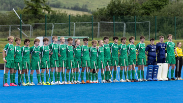 Action from the U18 Boys International match between Ireland and Scotland on Sunday 29 June 2025. Photo: Bob Given. © FRU SPORTS 2025.