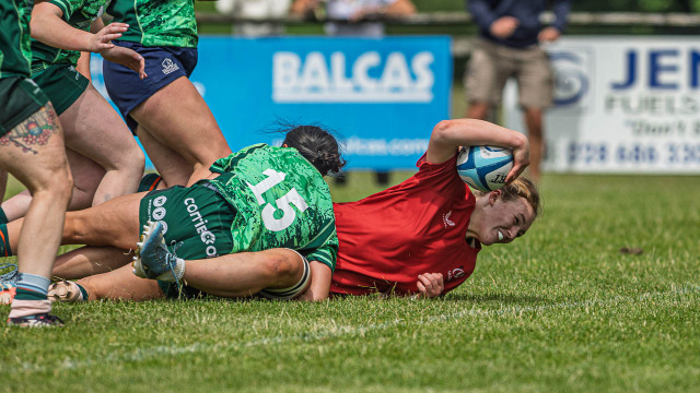 Action from the Women's Provincial Friendly match between Ulster and Connacht on Saturday 19 July 2025. Photo: John McMurtry. © FRU SPORTS 2025.