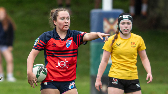 Action from the Representative Friendly match between Ulster U17 Girls and EIRA U17 Girls on Sunday 27 July 2025. © FRU SPORTS 2025.
