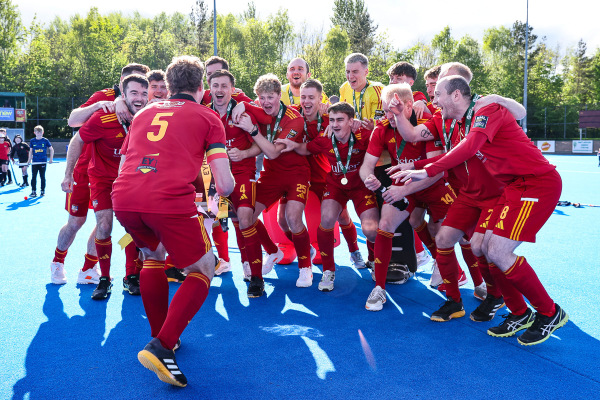 Action from the Champions Trophy match between Banbridge and Lisnagarvey on Sunday 4 May 2025. © FRU SPORTS 2025.