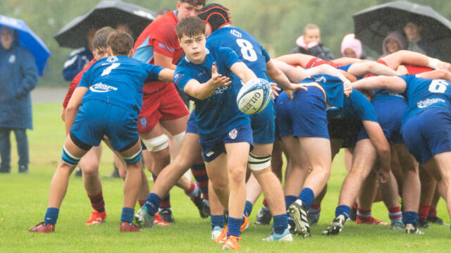 Action from the Senior Friendly match between Portadown and CUS Dublin on Saturday 30 August 2025. © FRU SPORTS 2025.
