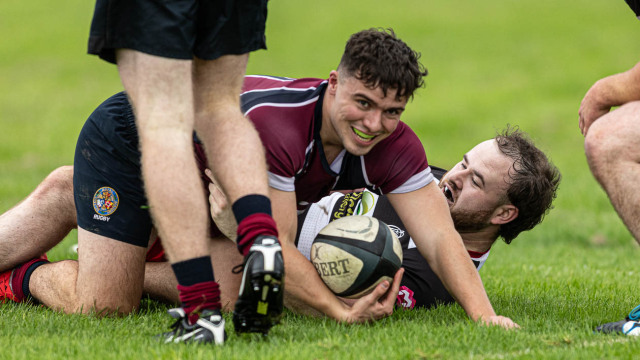 Action from the match between Academy and Cooke on Saturday 6 September 2025. Photo: John McMurtry. © FRU SPORTS 2025.