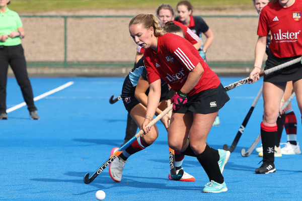 Action from the Women's Premier League match between Banbridge and Belfast Harlequins on Saturday 13 September 2025. © FRU SPORTS 2025.