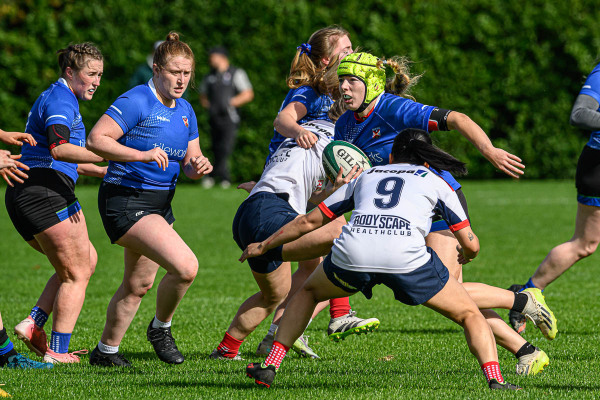 Action from the match between Queens University and Malone on Sunday 21 September 2025. Photo: Cyril Boyd. © FRU SPORTS 2025.