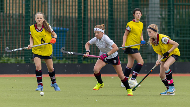 Action from the U14 Stevenson Cup match between Larne Grammar and Royal School Armagh on Thursday 9 October 2025. Photo: John McMurtry. © FRU SPORTS 2025.