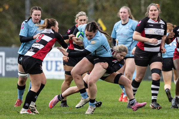 Action from the match between Cooke and Galwegians on Saturday 25 October 2025. Photo: Bob Given. © FRU SPORTS 2025.