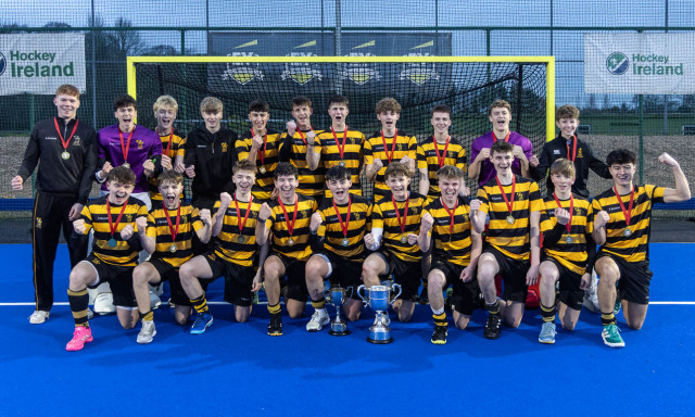 Action from the McCullough Cup match between Banbridge Academy and Royal Belfast Academical Institution on Wednesday 3 December 2025. Photo: Bob Given. © FRU SPORTS 2025.