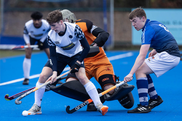 Action from the McCullough Cup match between Methodist College and Royal and Prior on Wednesday 3 December 2025. Photo: Bob Given. © FRU SPORTS 2025.